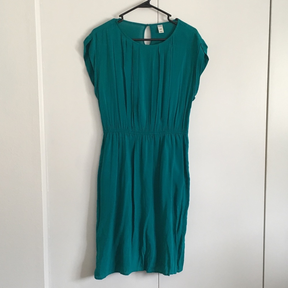 Turquoise flowy dress